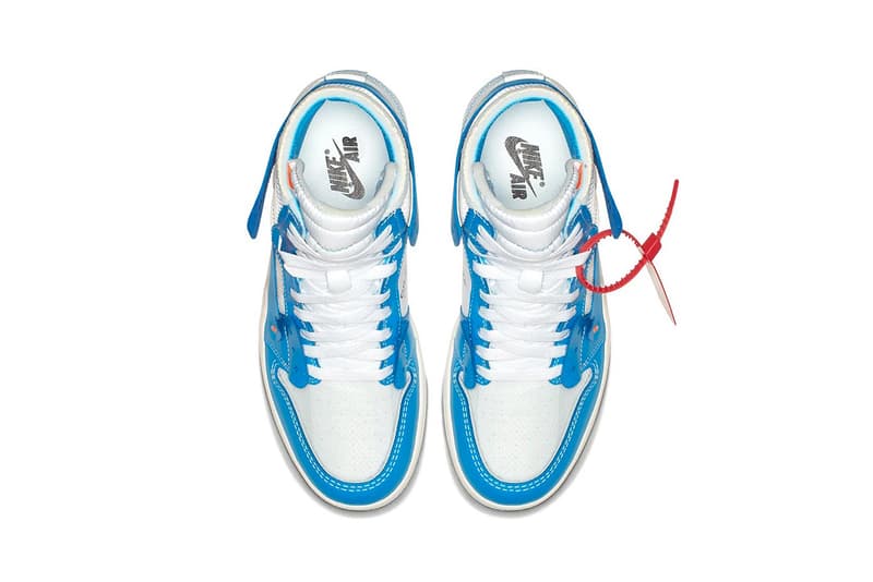 virgil abloh air jordan 1 unc official images nike