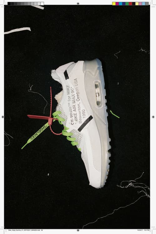 Virgil Abloh x Nike "TEXTBOOK" Available Now Online The Ten Collaboration Collection Sneakers Process