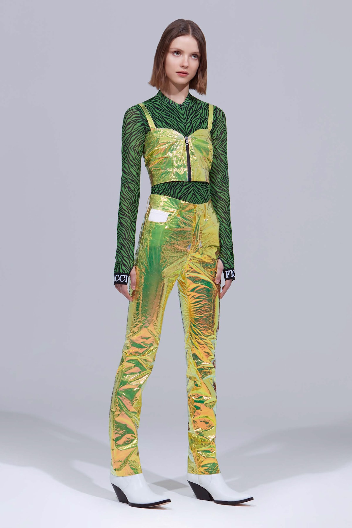 Fiorucci Pre-Spring 2019 Lookbook Collection Materials Texture Transparent Shimmer