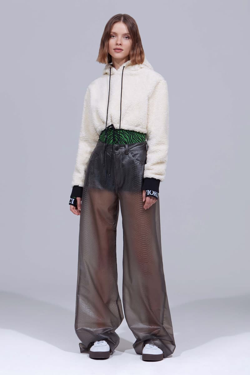 Fiorucci Pre-Spring 2019 Lookbook Collection Materials Texture Transparent Shimmer
