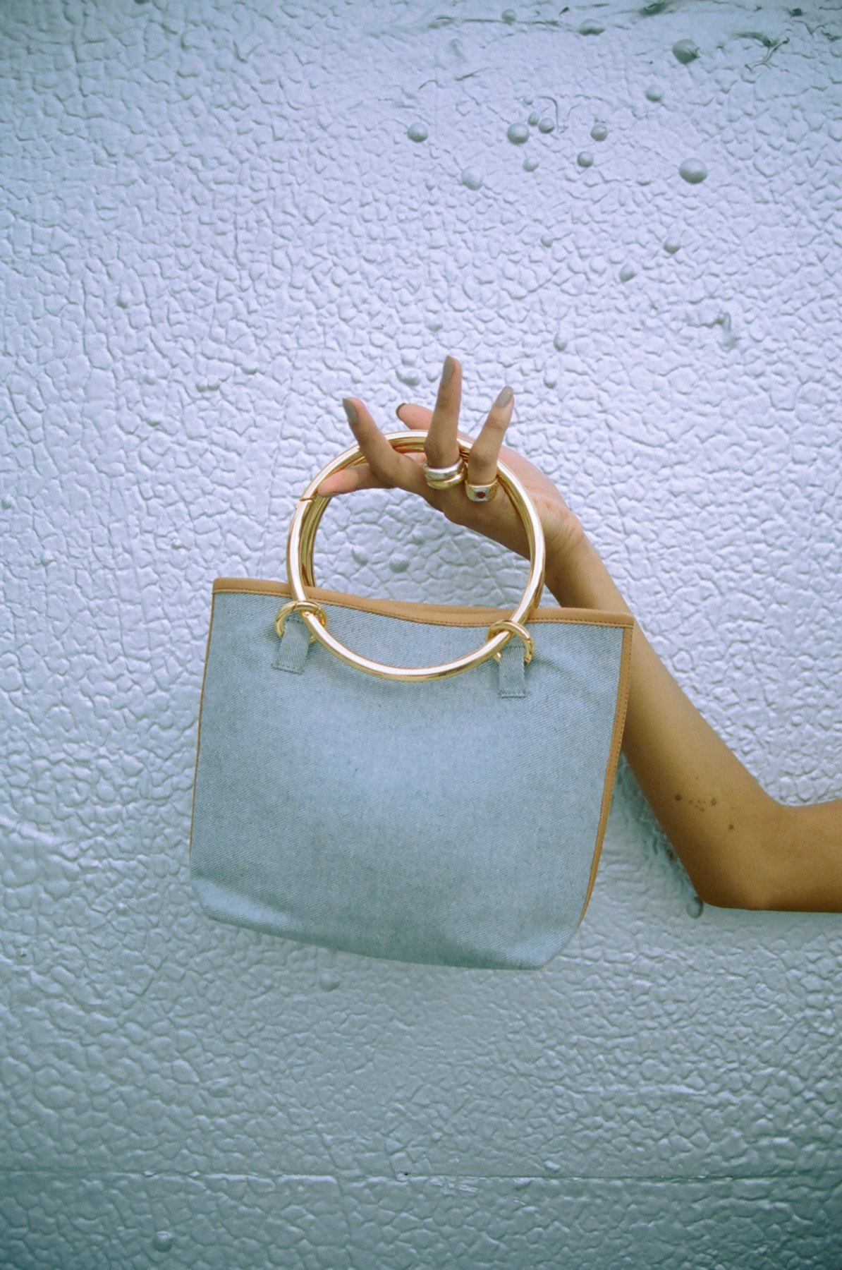 Janis Studios Ethical Denim Bag Collection Upcycled Interchangeable Handles DIY Mixing Matching