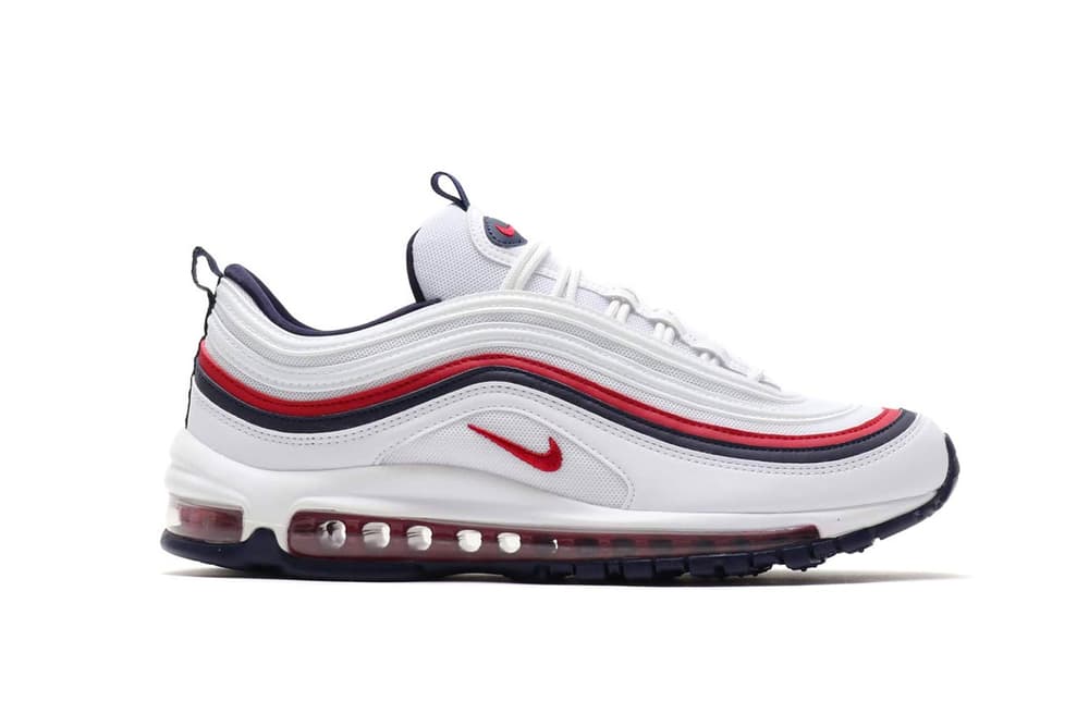 Nike Air Max 97 Midnight Navy Habanero Red Gs 921522 402