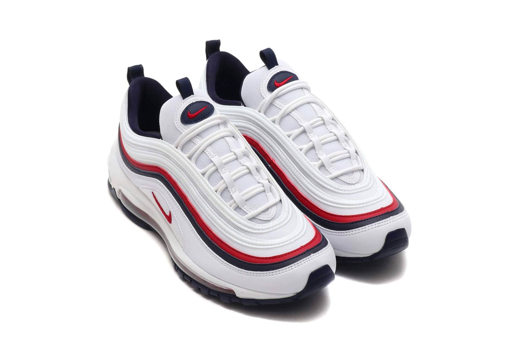 Nike Air Max 97 in "Red Crush" Sneaker White Red Womens Size Exclusive Navy Blue