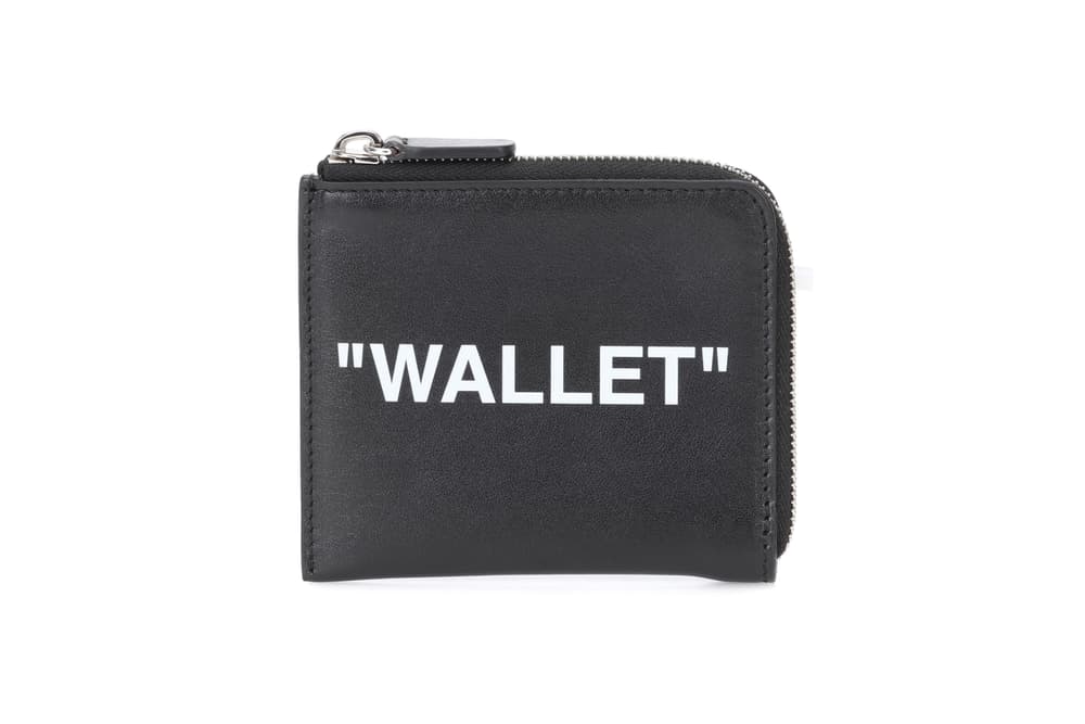 Off-White™ Black Leather Wallet Coin Pocket