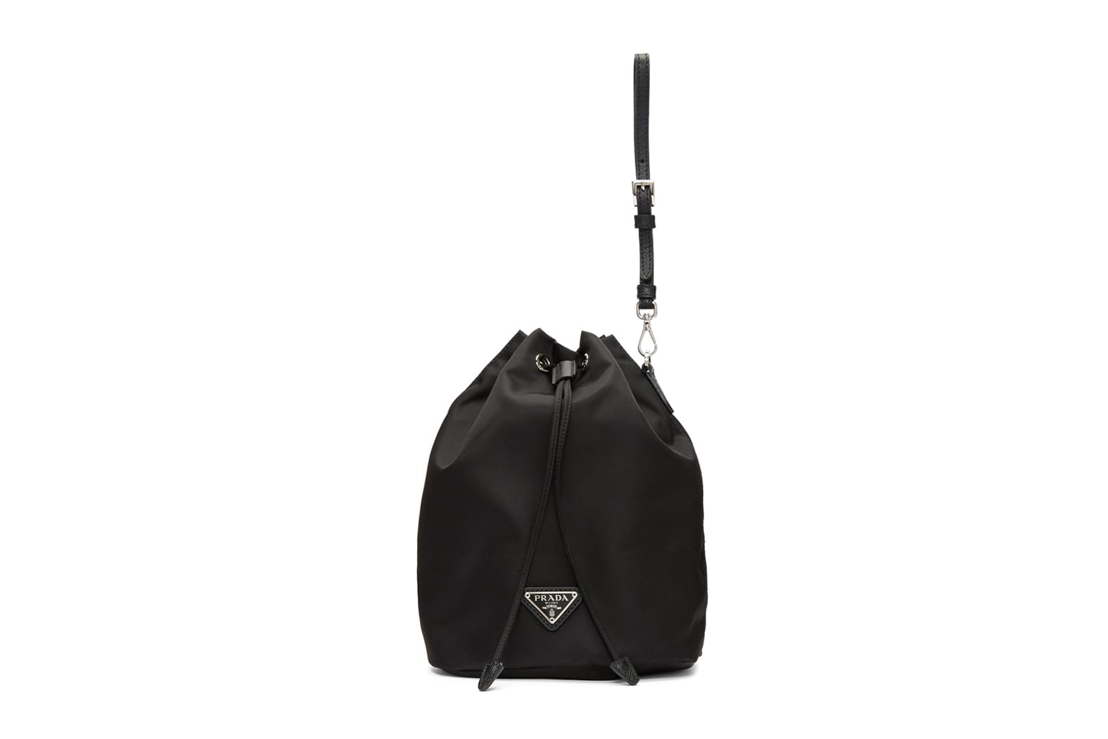 Prada Releases Black Bucket Bag Pouch 