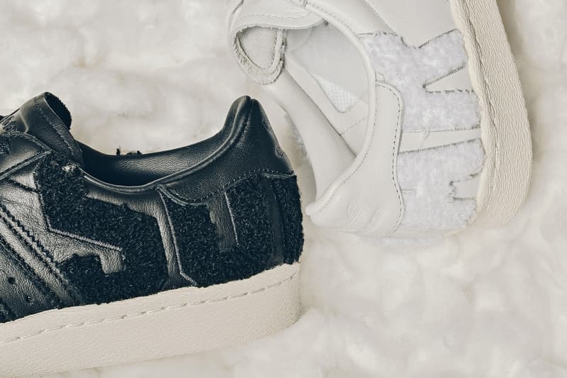 adidas Originals Superstar 80s Varsity Letters Black White