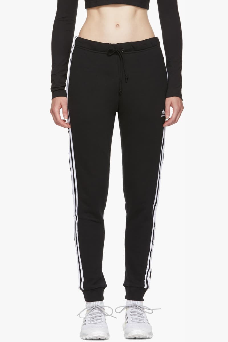 adidas Originals Logo Selection Lounge Pants Black Crop Top Turtleneck Black Trefoil Swimsuit Navy Three-Stripes T-Shirt Black Three-Stripes T-Shirt