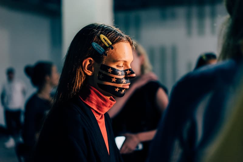 backstage alexander wang collection 1 spring 2019 bella hadid kaia gerber liu wen hiandra martinez