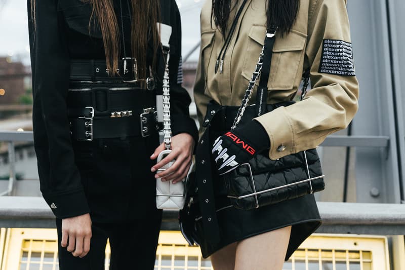 backstage alexander wang collection 1 spring 2019 bella hadid kaia gerber liu wen hiandra martinez