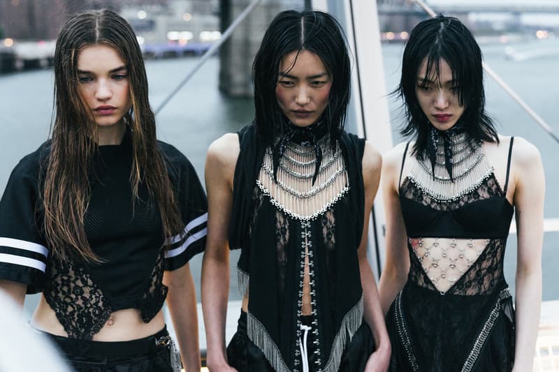 backstage alexander wang collection 1 spring 2019 bella hadid kaia gerber liu wen hiandra martinez