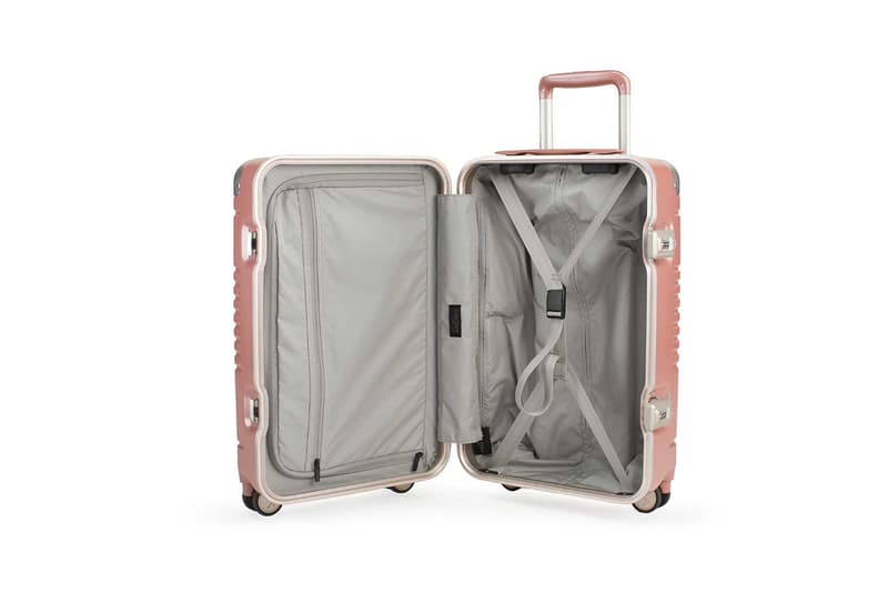 Arlo Skye Rose Gold Carry On Check In Suitcase