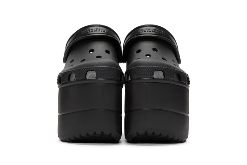 Balenciaga Drops Black Platform Crocs for Summer Iconic Statement Runway Piece Shoes Sandals Extreme Demna Gvasalia