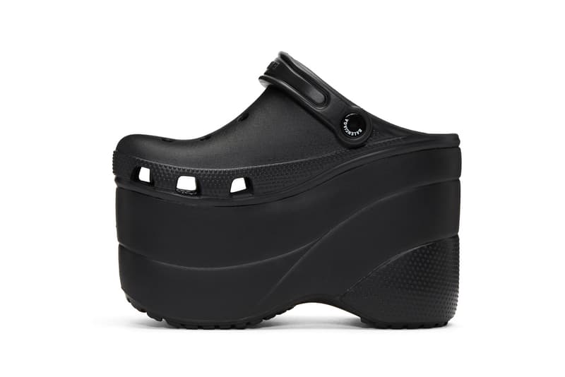 Balenciaga Drops Black Platform Crocs for Summer Iconic Statement Runway Piece Shoes Sandals Extreme Demna Gvasalia