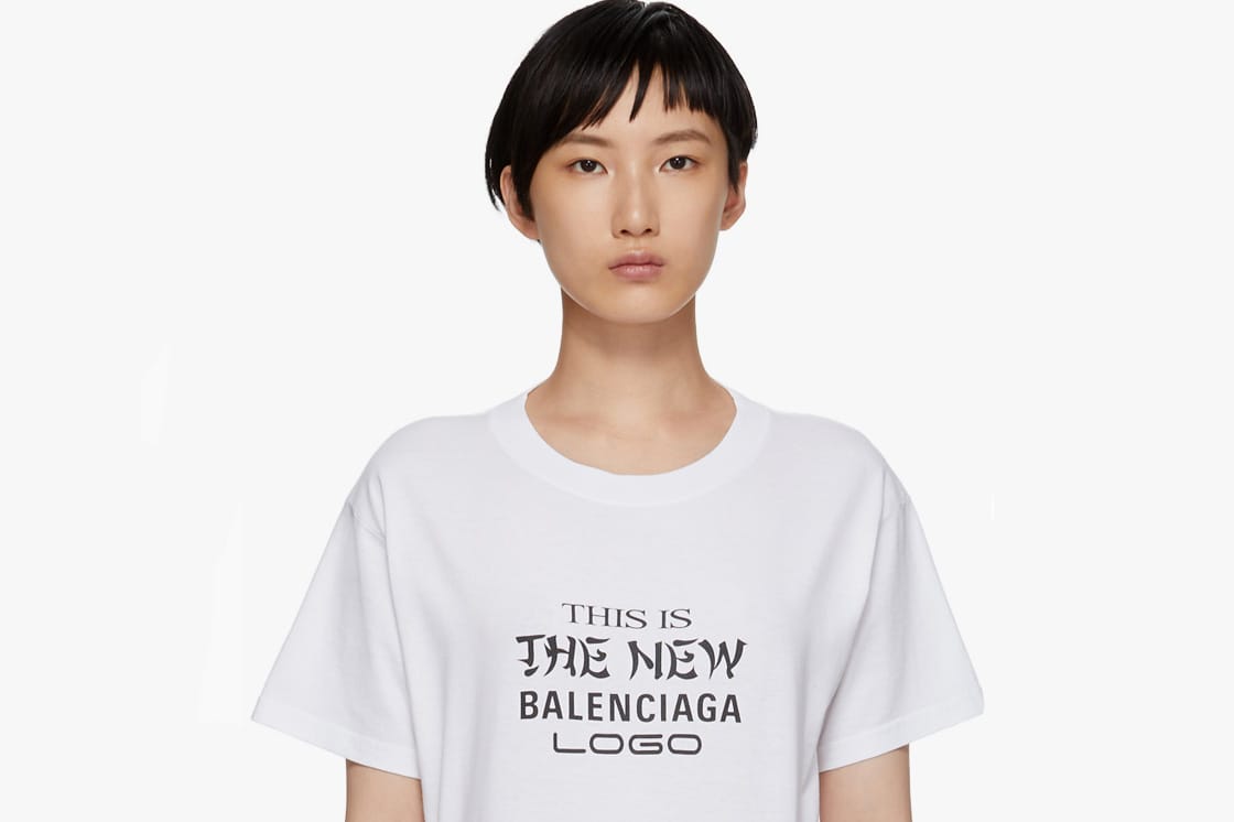 this is the new balenciaga logo t shirt