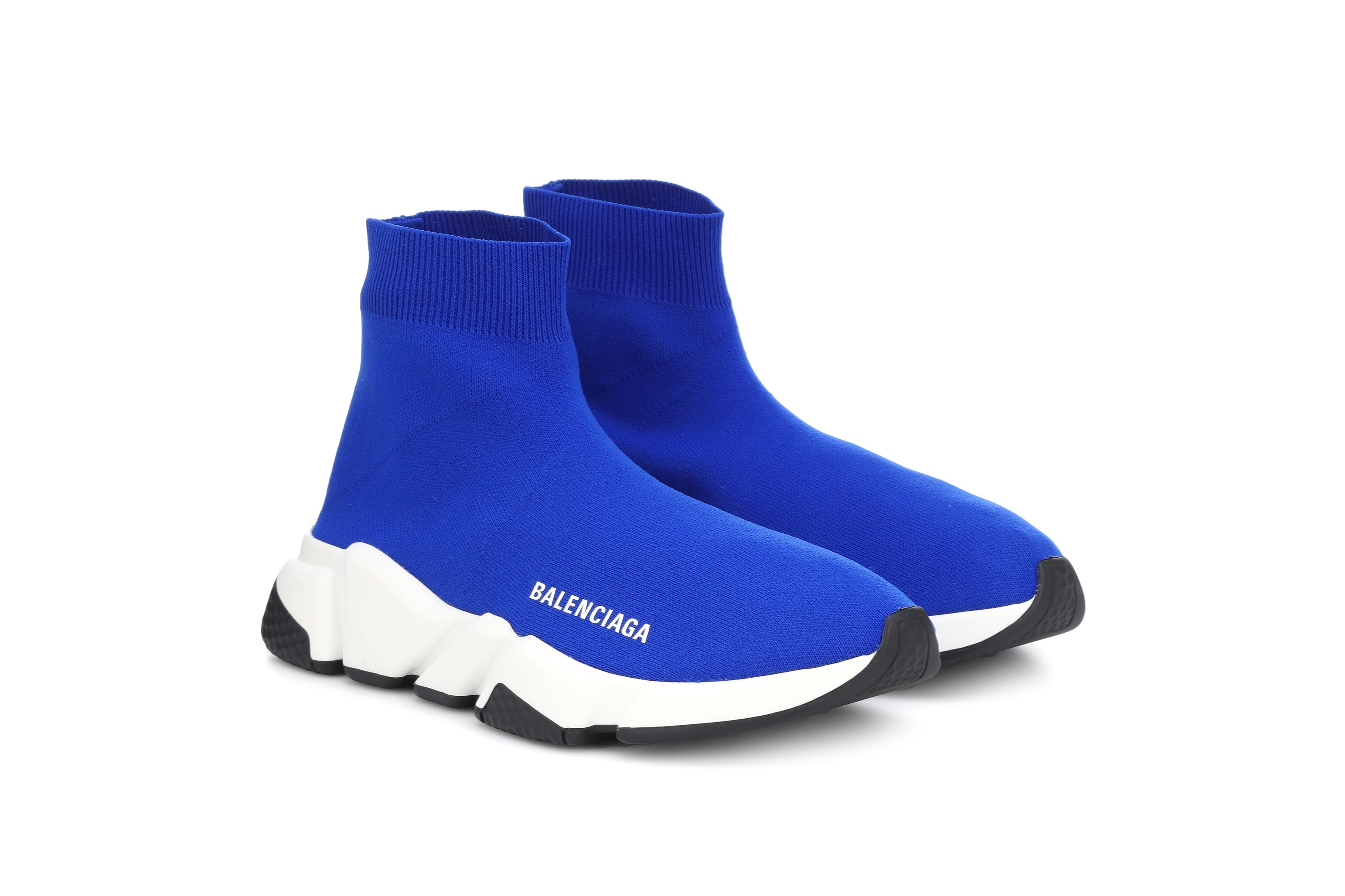 Balenciaga Speed Trailers in "Electric Blue" Sock Sneakers Runners Shoes
