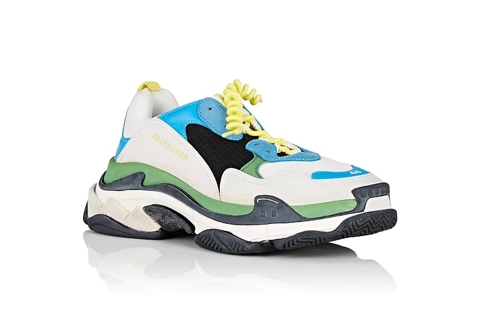 Balenciaga Triple S Sneaker Half Half Colorway Chunky Dad Shoe Demna Gvasalia