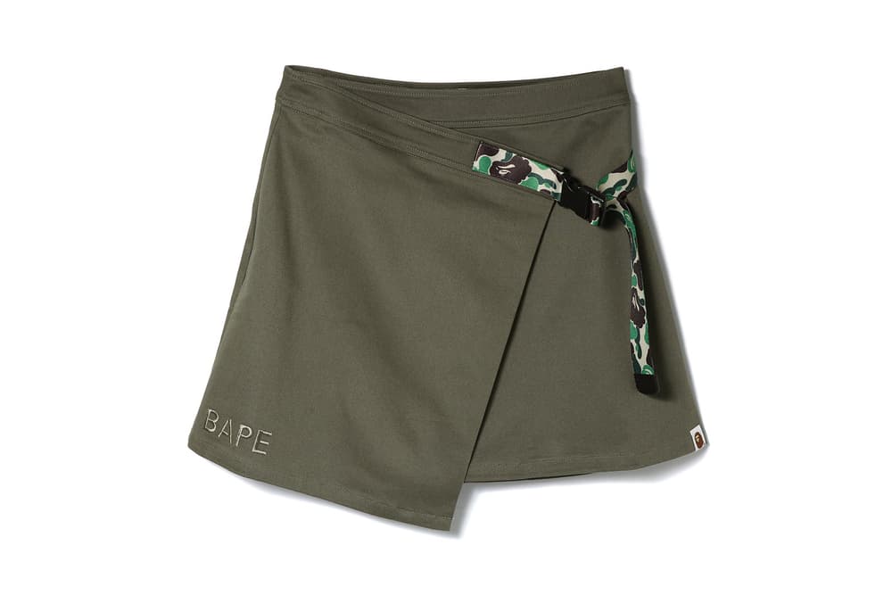 bape spring summer ss18 collection a bathing ape abc camo flatform sandals skirts