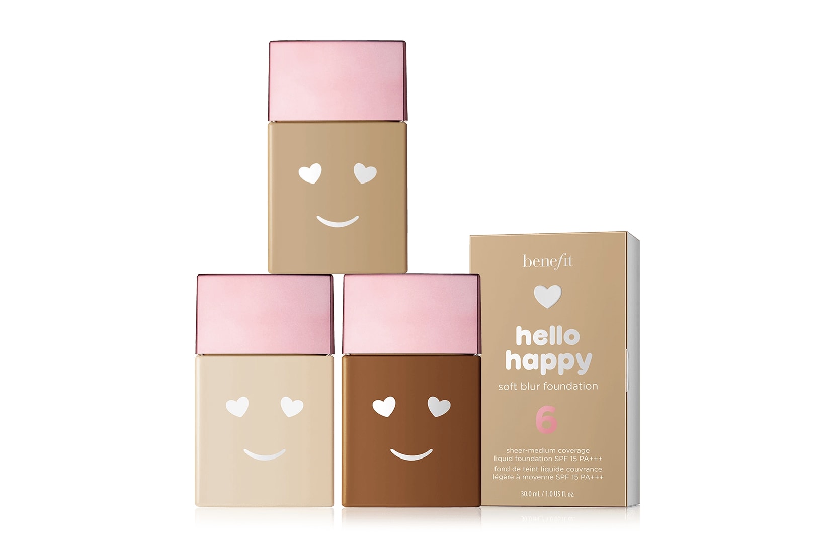 Benefit Cosmetics Hello Happy Soft Blur Foundation 12 Shades