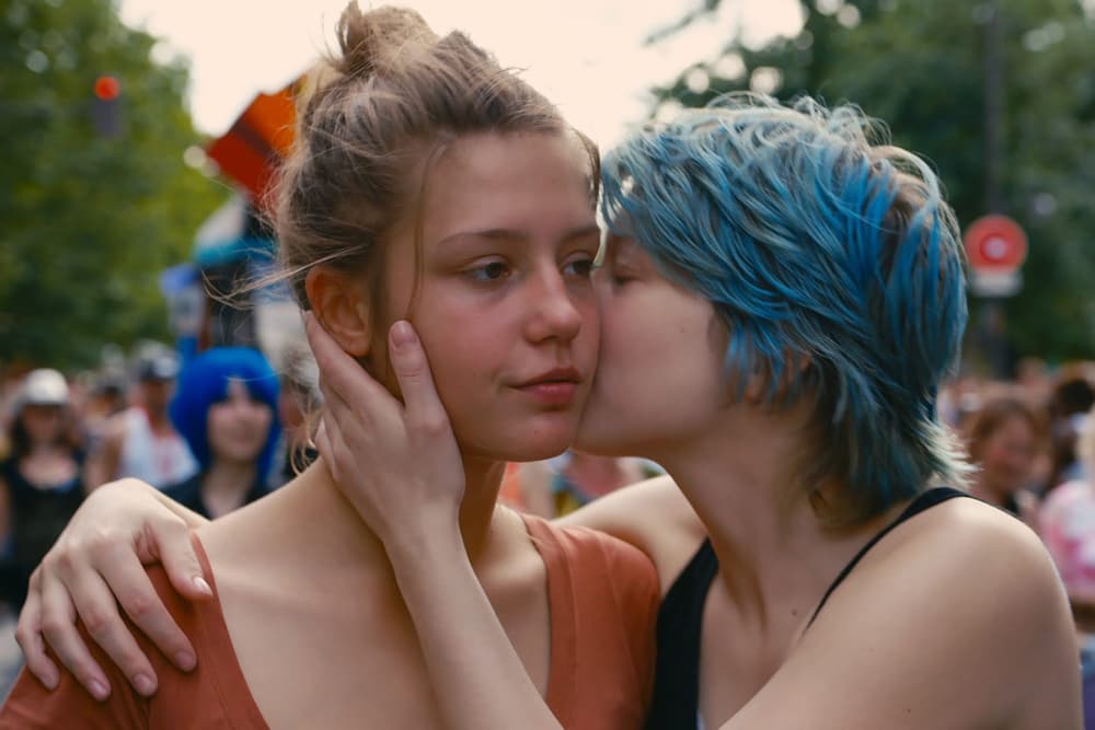 Blue is the Warmest Colour 2013 Movie Film LGBTQ+ LGBT Pride Parade Lea Seydoux Adele Exarchopoulos