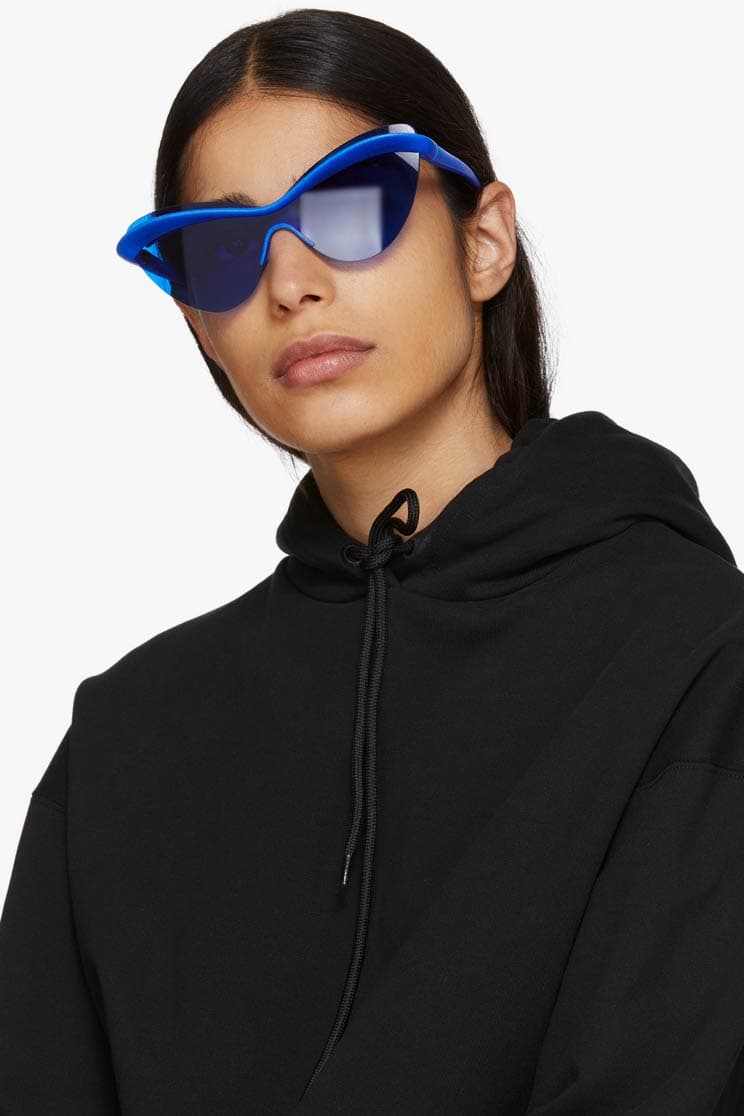 Blue Mykita Edition MMECHO001 Shield Sunglasses