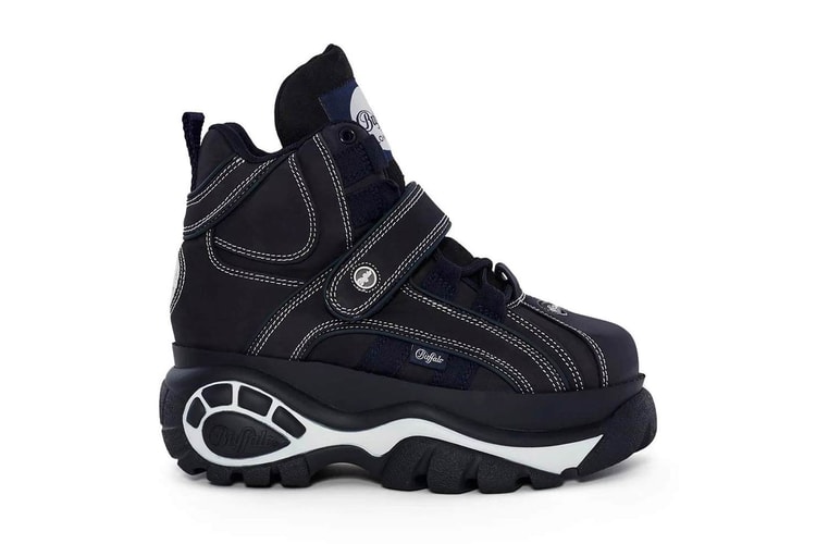 Buffalo London Debuts Its Chunky, Spice Girl Sneakers in Navy Blue