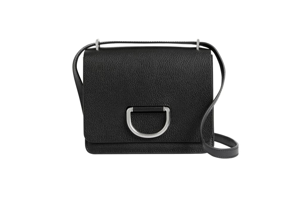 Burberry D-Ring Bag Check Print Black