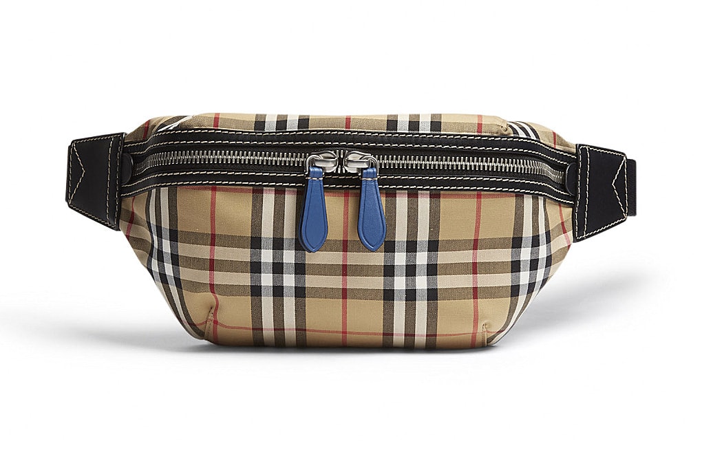 Burberry Checked Belt Bag - Brown