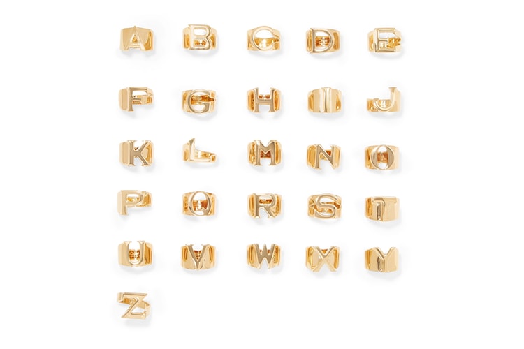 Spell It out With Chloé's Gold-Tone Alphabet Rings
