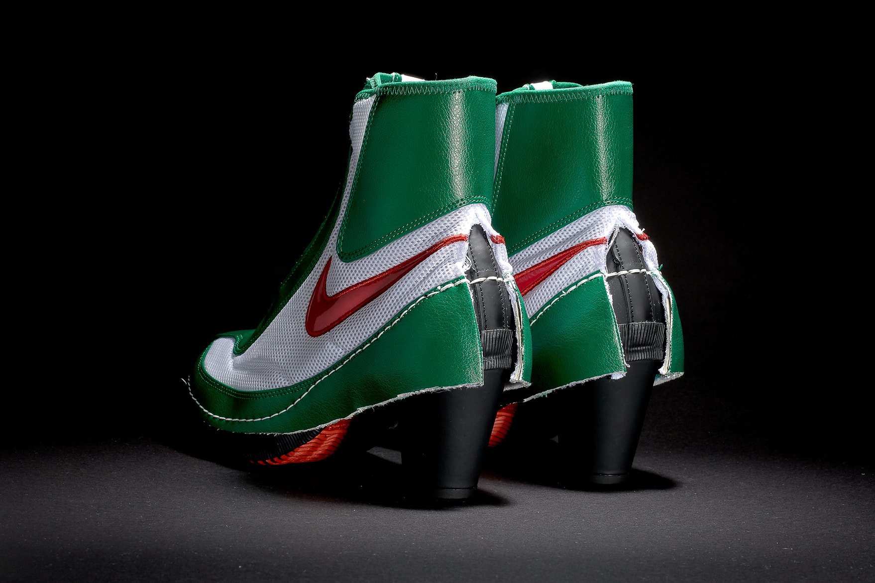 COMME des GARCONS x Nike Machomai Sneaker Boots Heel Green