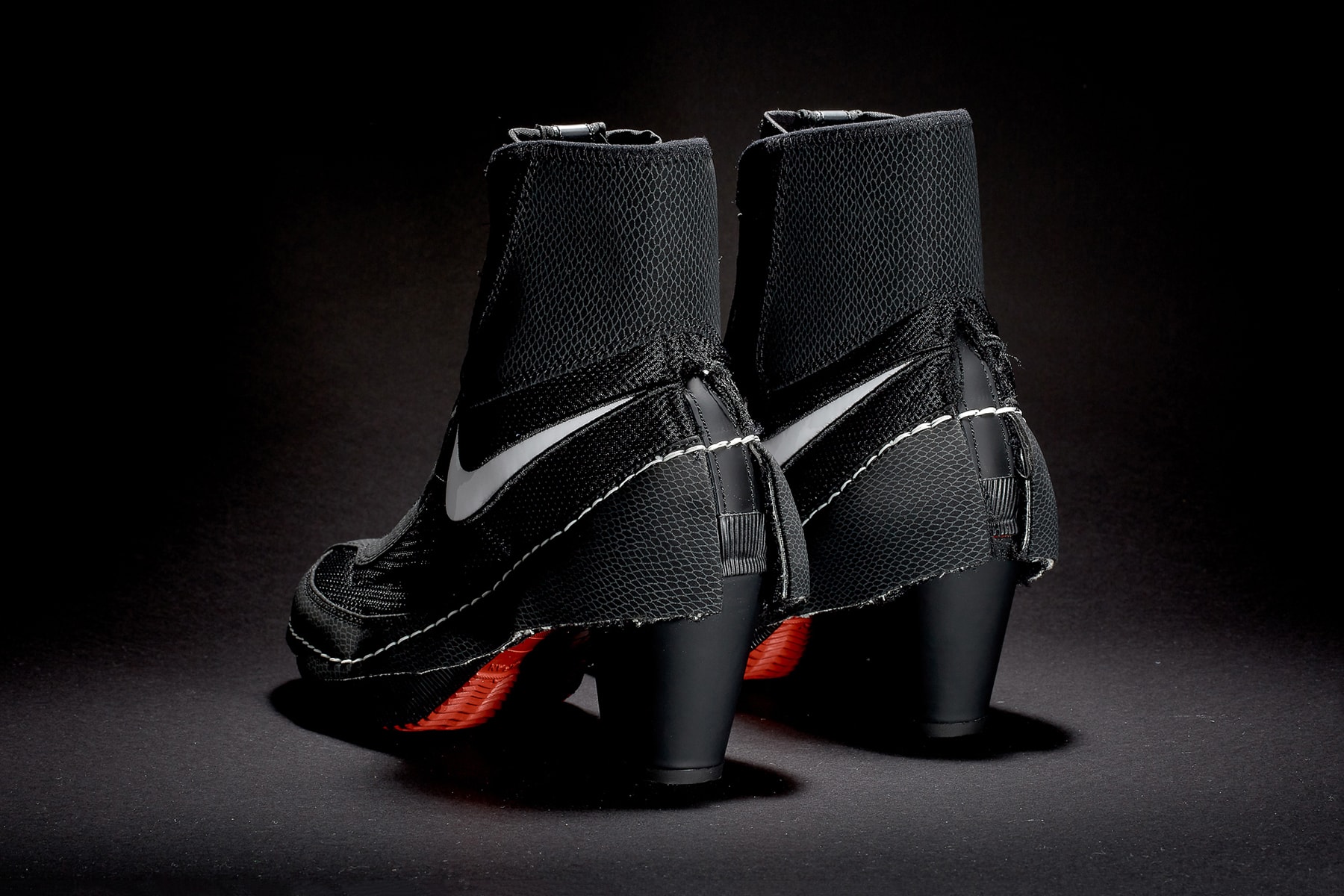 COMME des GARCONS x Nike Machomai Sneaker Boots Heel Black