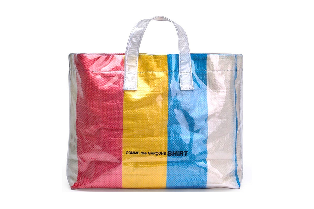 COMME des GARÇONS SHIRT Colored Plastic Bag Yellow Red Blue White
