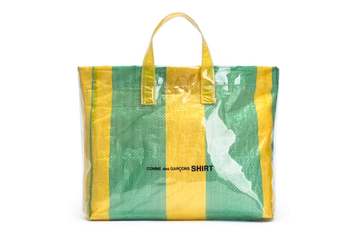 COMME des GARÇONS SHIRT Colored Plastic Bag Yellow Green