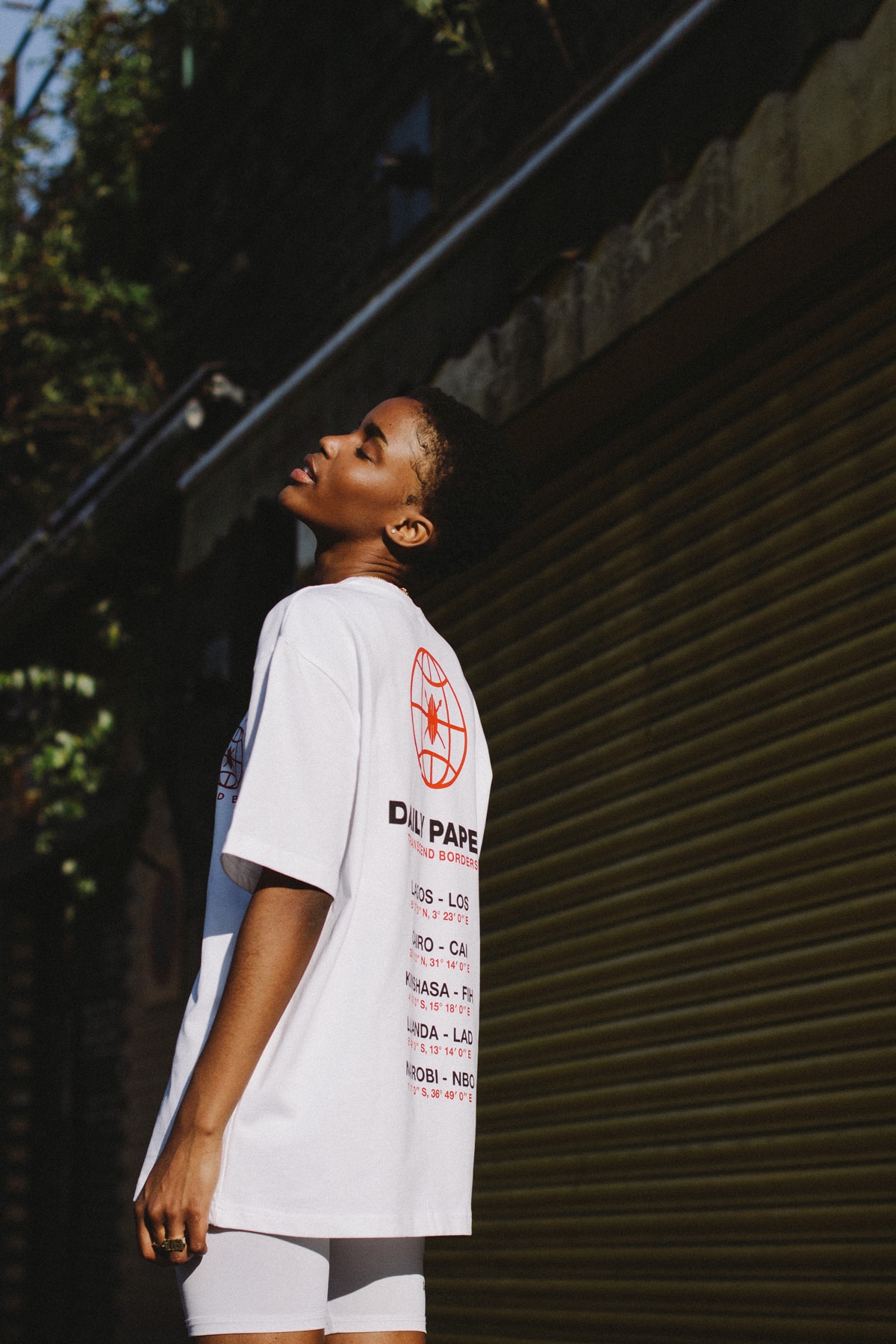 Daily Paper Spring/Summer 2018 Transcends Borders Collection Editorial Logo T-shirt White