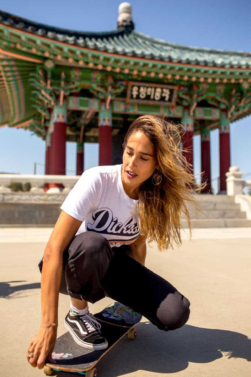 Depop x Dickies Girls Capsule Collection Lookbook Vintage Logo Tee White