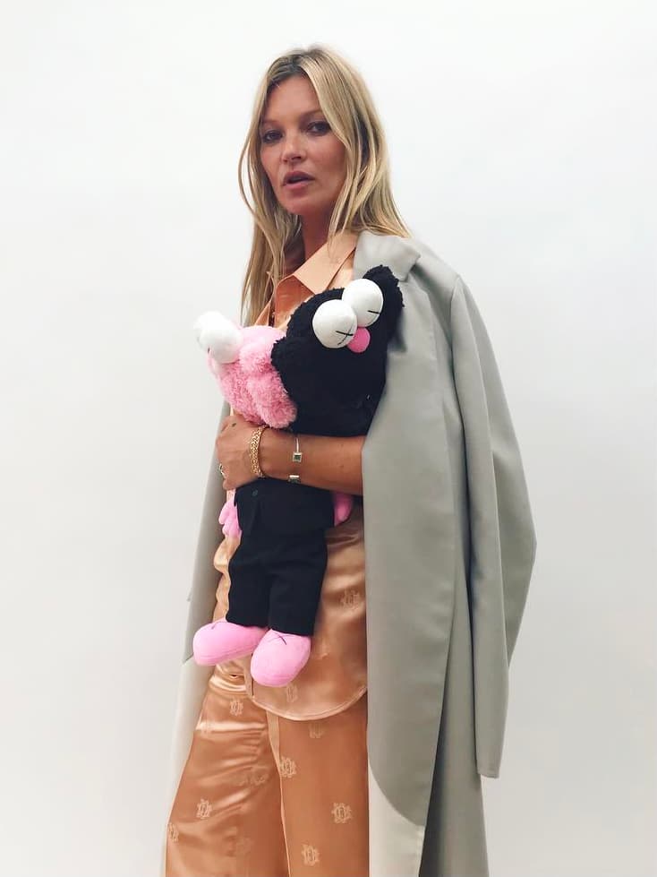 Dior Homme Kaws Spring Summer 2019 Collaboration Pink Black BFF Plush Toy Kate Moss