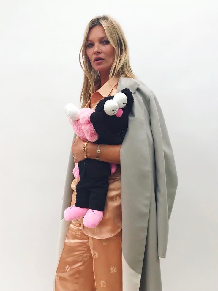 Dior Homme Kaws Spring Summer 2019 Collaboration Pink Black BFF Plush Toy Kate Moss
