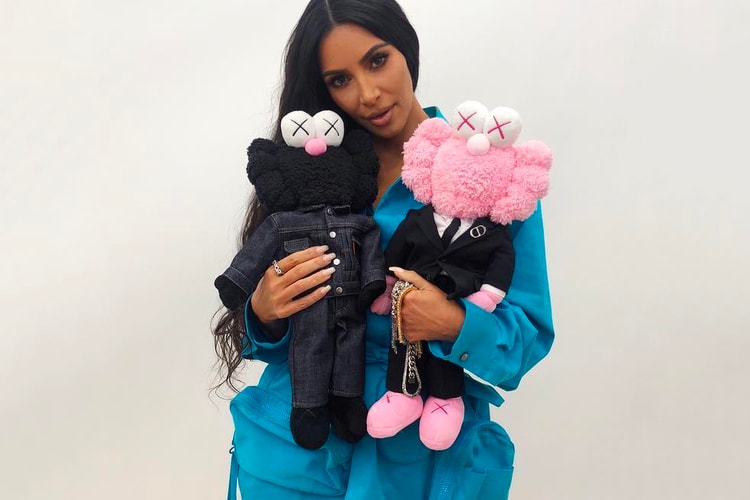 Kim Jones Shares Photos of Kim Kardashian, Bella Hadid and KAWS with Dior-Clad 'BFF'