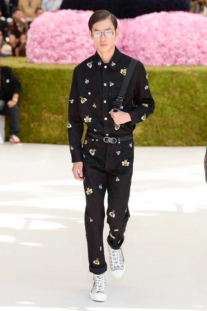 Dior Homme Spring Summer 2019 Runway Show Paris Fashion Week Men's Kim Jones Yoon Ahn Kaws Bee