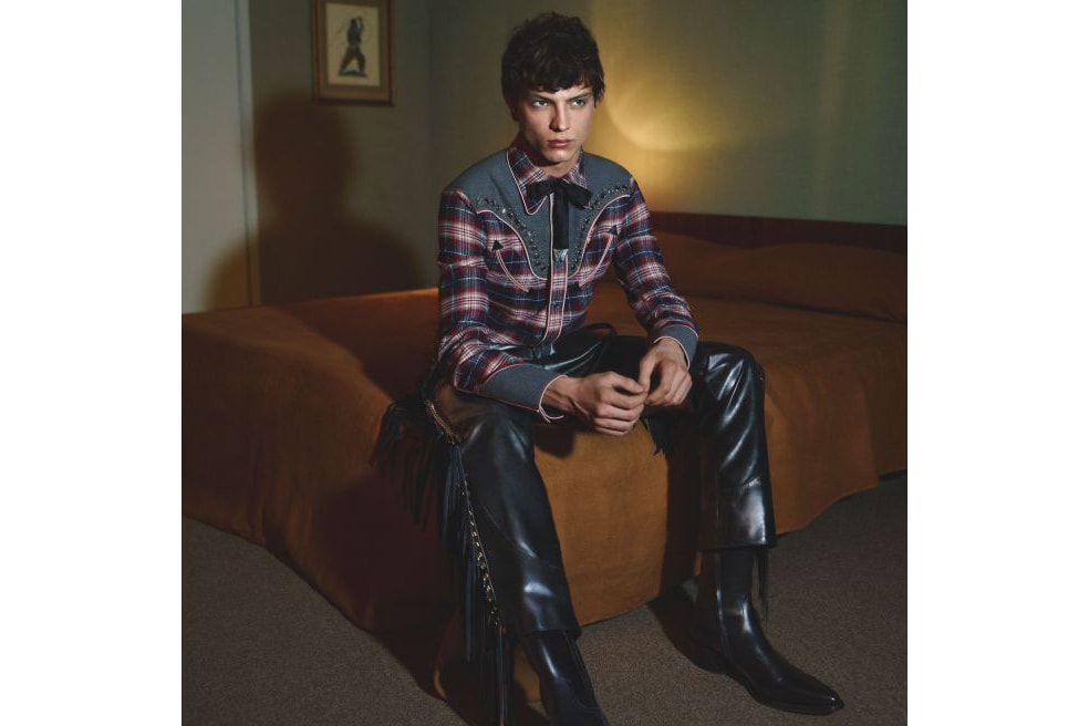 DSquared 2 Fall/Winter 2018 Campaign Plaid Shirt Blue Red