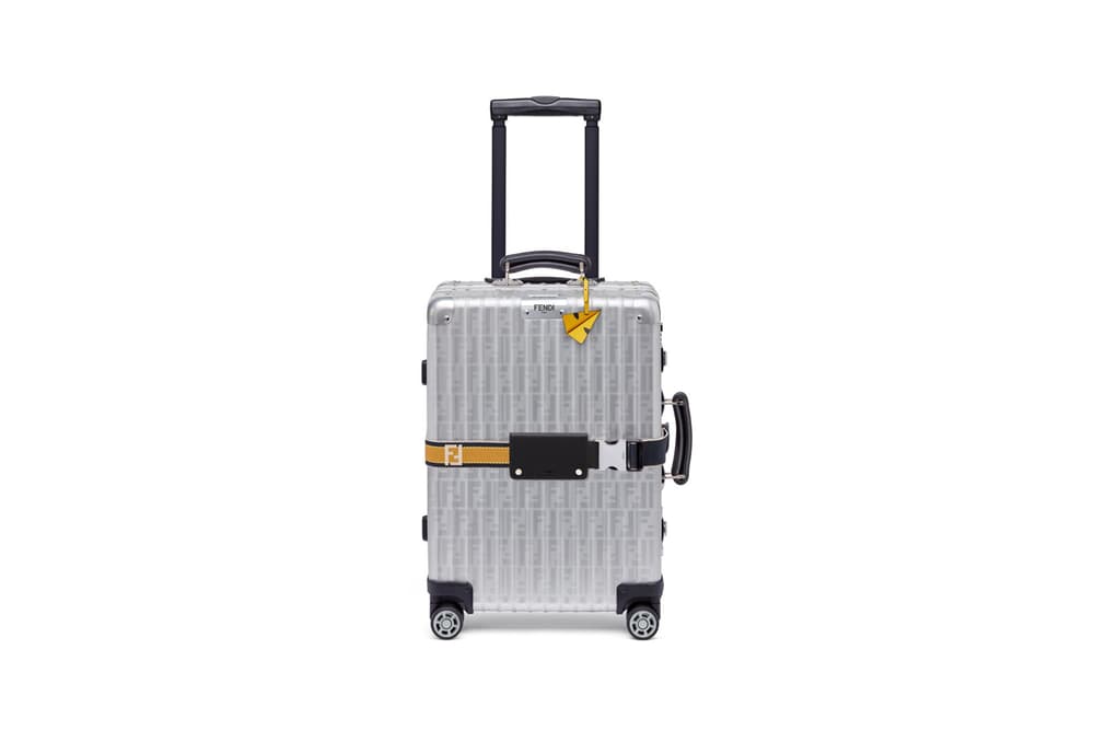 RIMOWA x Fendi Collaboration Aluminum Suitcase Yellow