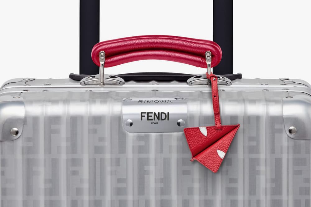 RIMOWA x Fendi Collaboration Aluminum Suitcase Red