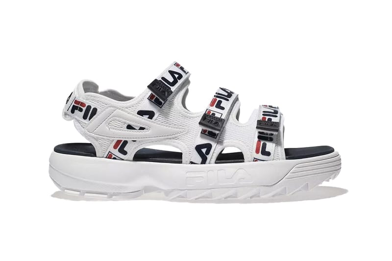 Fila White Disruptor sandals | ASOS | Fila sandals, Trending sandals, Fila