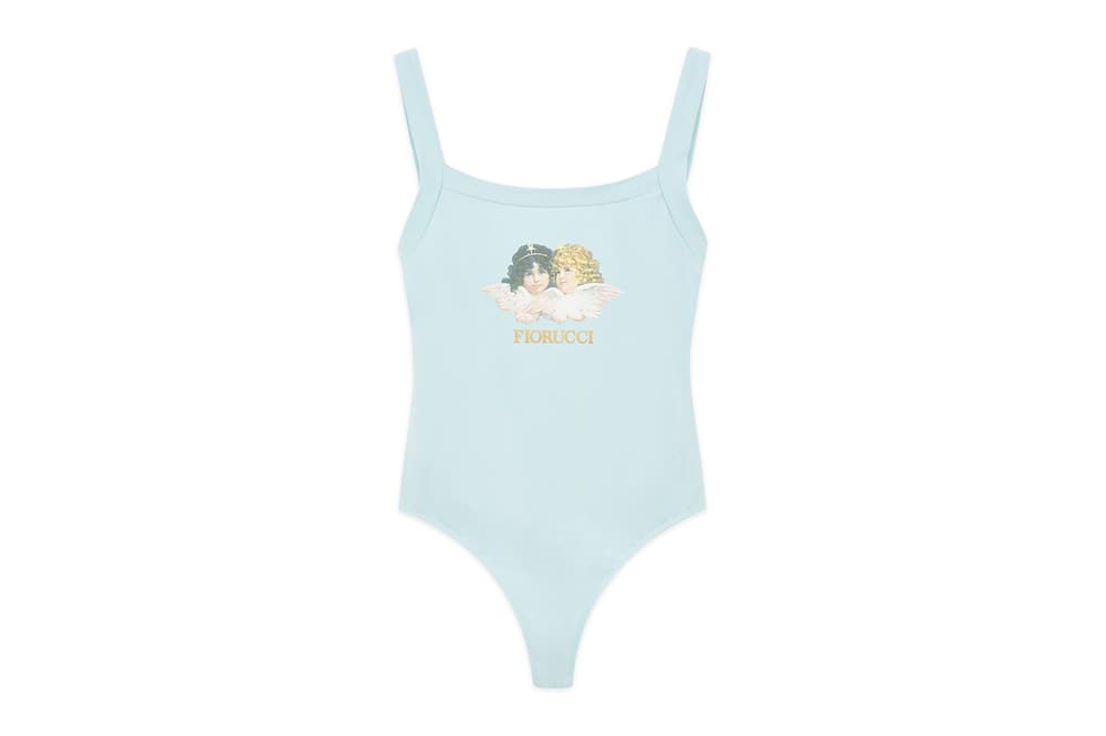 Fiorucci Retro Angel Bodysuit Pink Pastel Blue Black