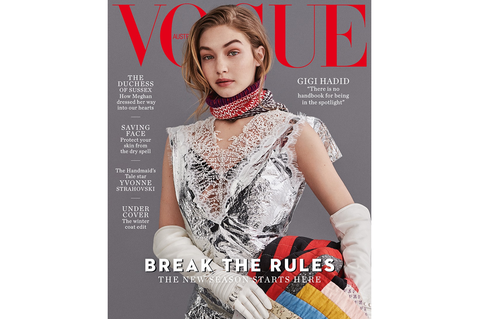 Gigi Hadid Vogue Australia Cover July 2018 Giampaolo Sgura