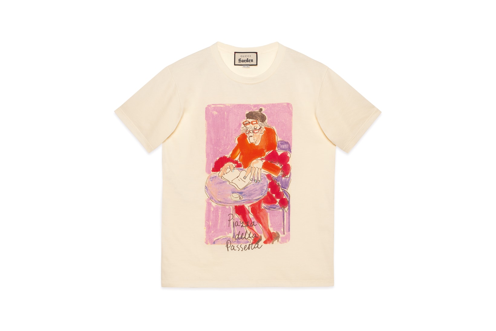 Gucci Garden Capsule Collection Isabella Cotier T-shirt Cream
