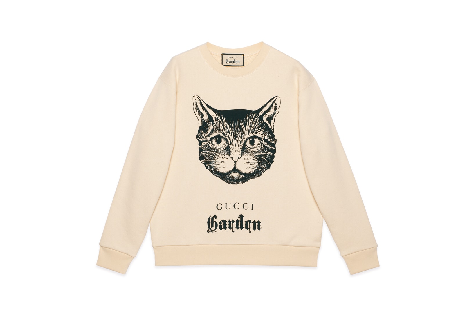 Gucci Garden Capsule Collection Cat Sweatshirt Cream