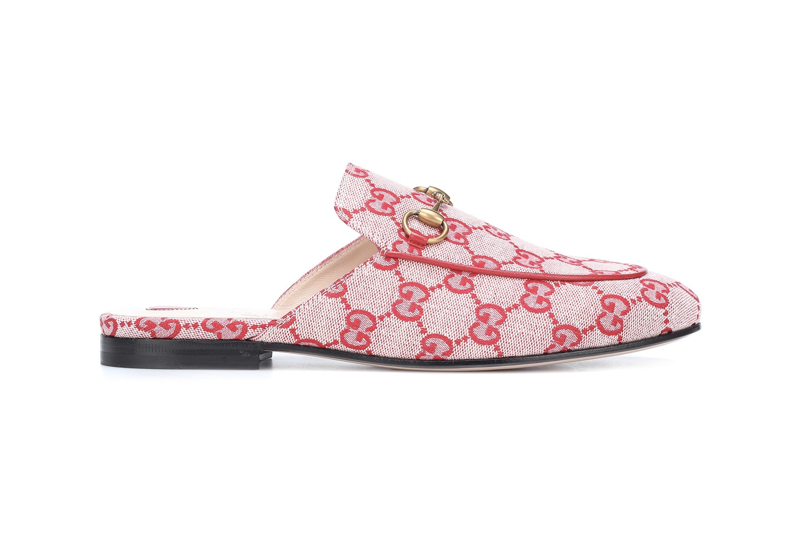 Gucci GG Princetown Slippers Red Monogram Print
