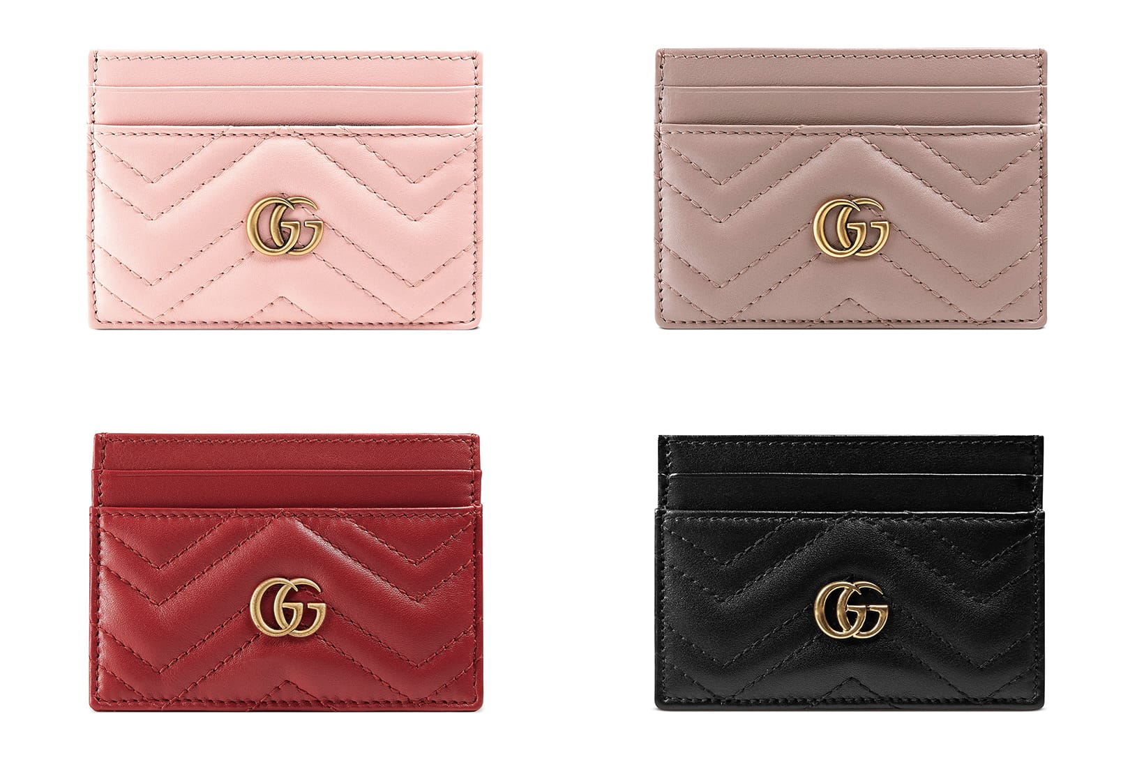 gg marmont leather card holder