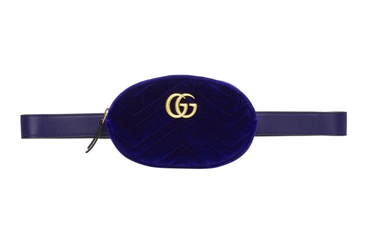 Gucci's Blue Velvet Marmont Belt Bag Will Take Your Look From Day to Night