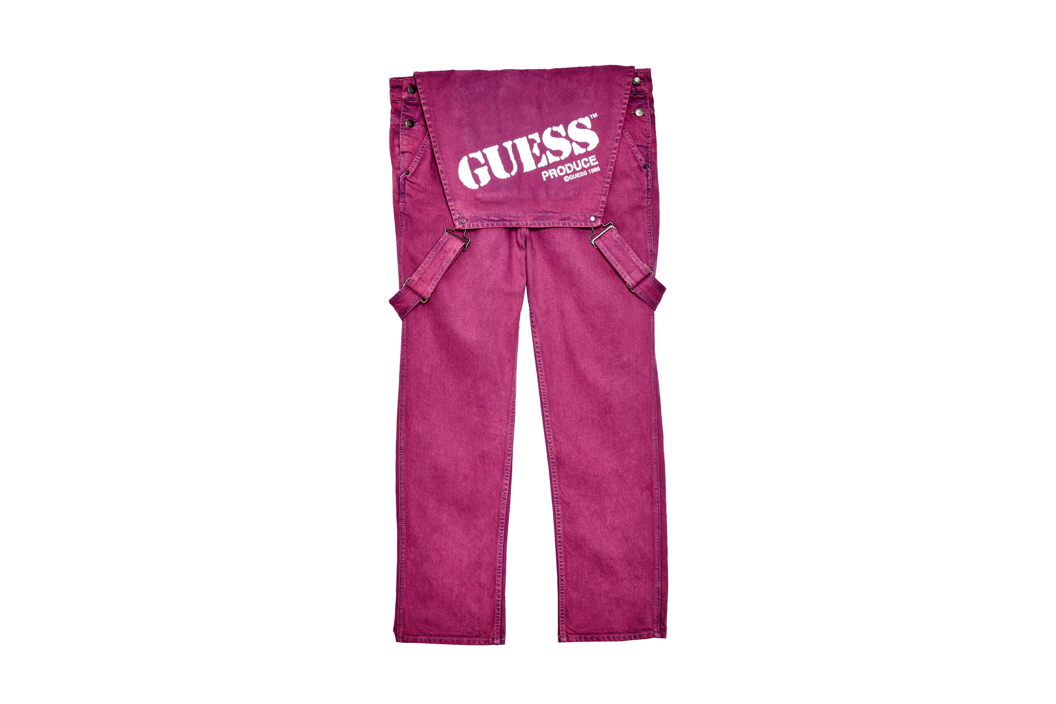 GUESS Jeans USA "Farmers Market" Collection Sean Wotherspoon Vegan Dye Streetwear Fashion Dungarees Overalls T-Shirt Hoodie